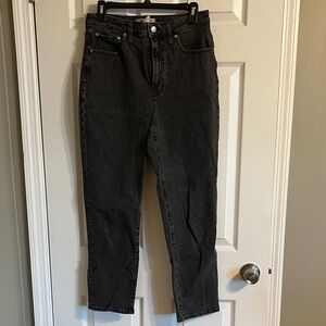 Madewell Curvy Perfect Black Wash Jeans